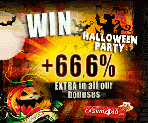 Casino 440 Halloween Extra Bonus 166% 28 oct 3 nov 2013
