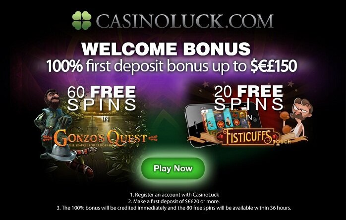 Casino Luck 80 Free Spins October-November 2013